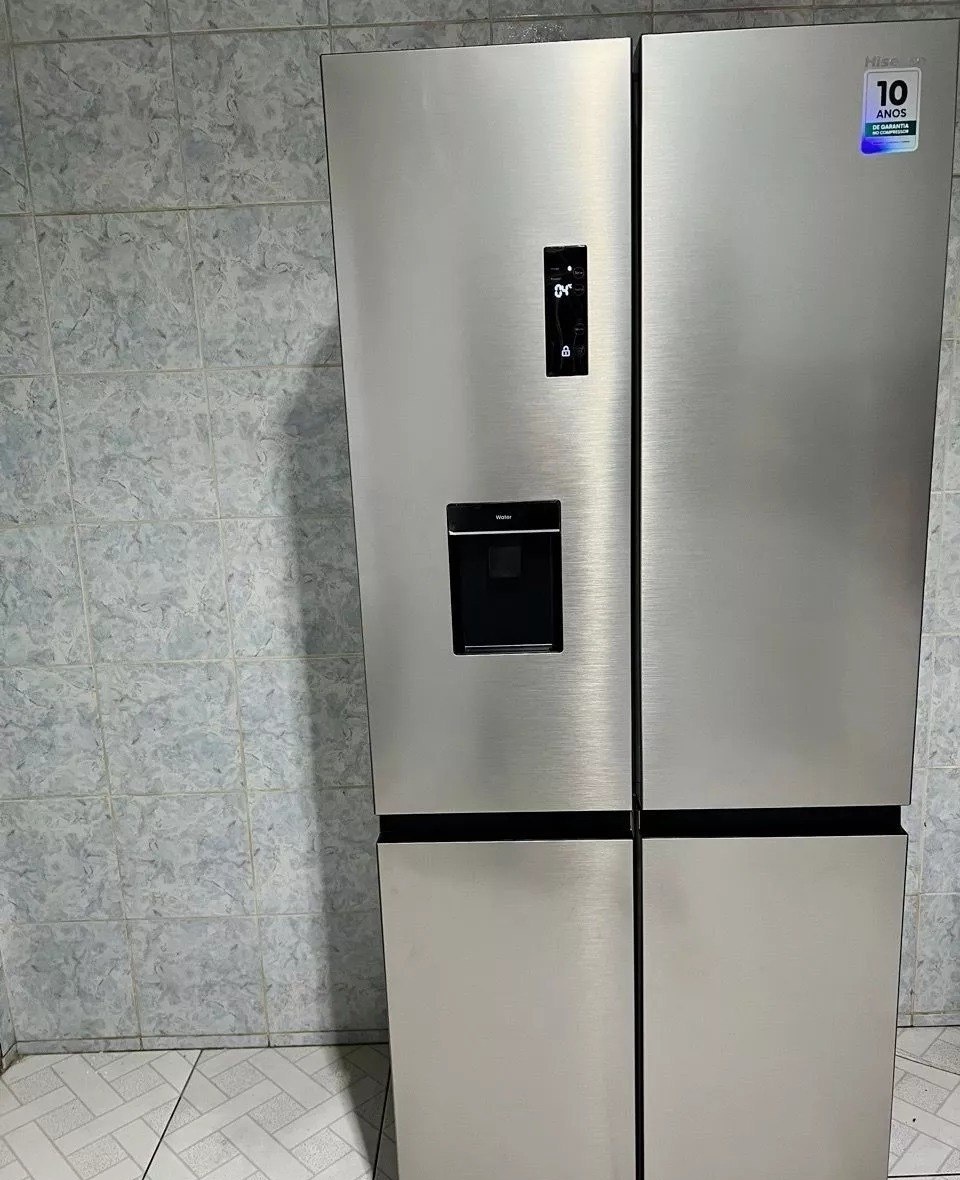Geladeira Hisense Multidoor 460L Frost Free Inverter Inox