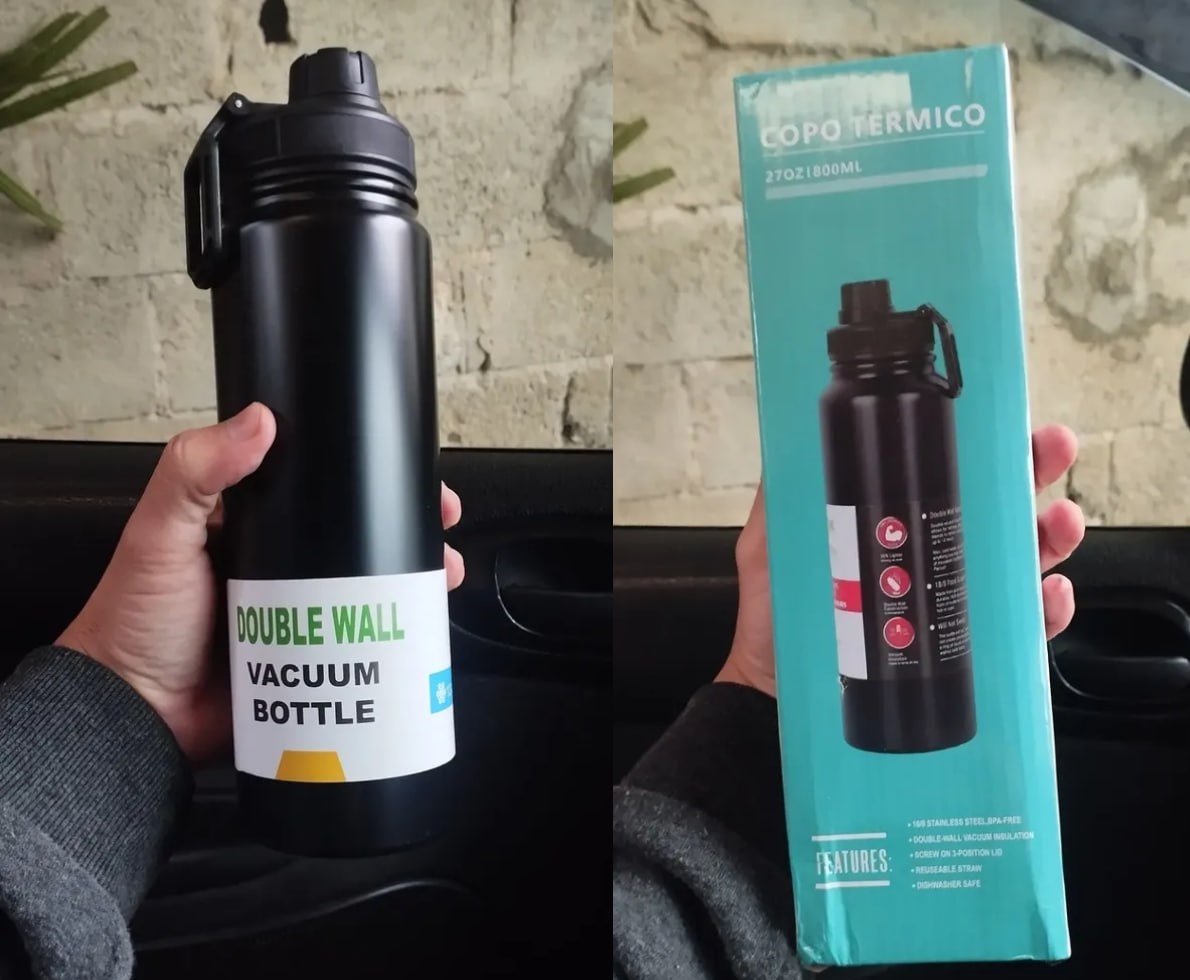 Garrafa De Água Termica 800ml