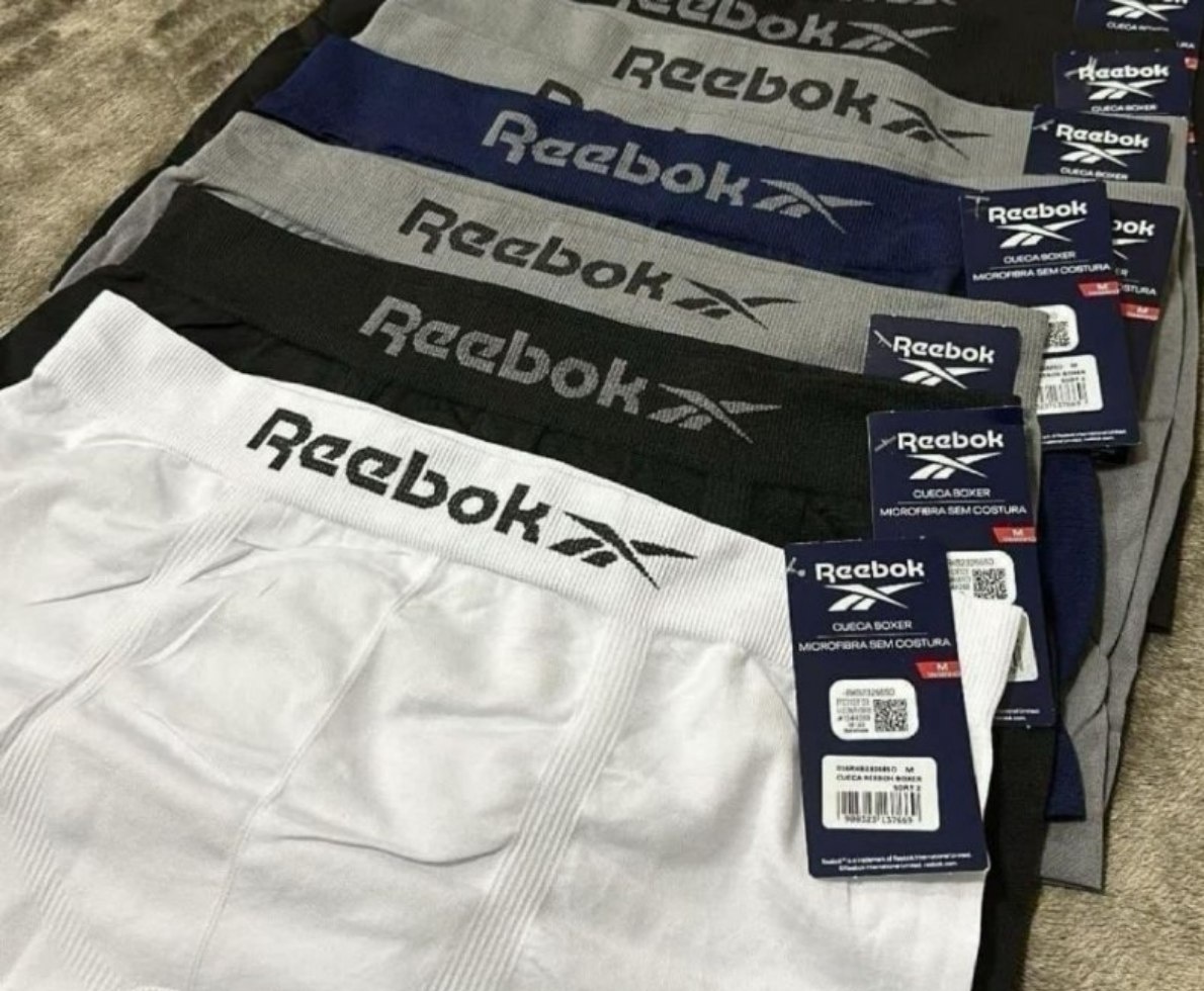 Kit 6 Cuecas Boxer Classic Reebok