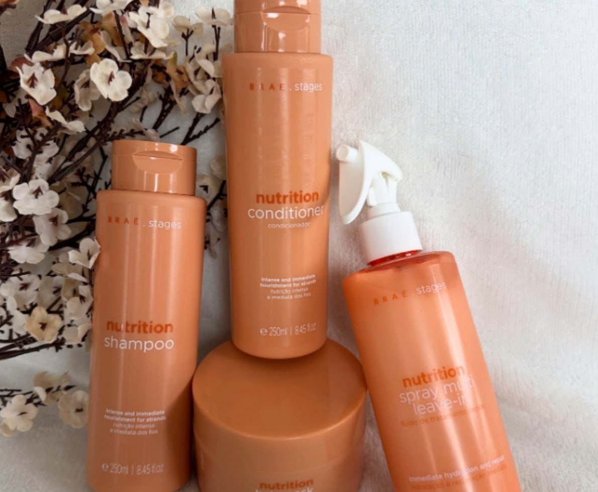 Kit Braé Stages Nutrition Shampoo  Condicionador  Máscara  Leave-in