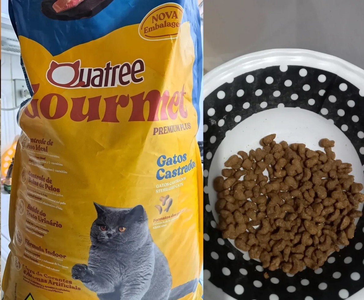 Quatree Premium Ração Gatos Castrados 10,1kg