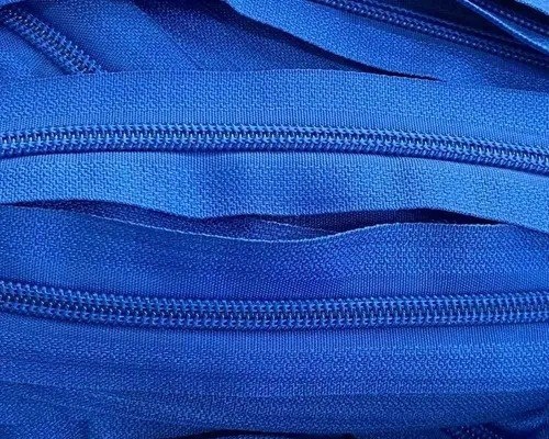 Ziper Grosso Azul Royal N.5 rolo Com 200 Metros Azul