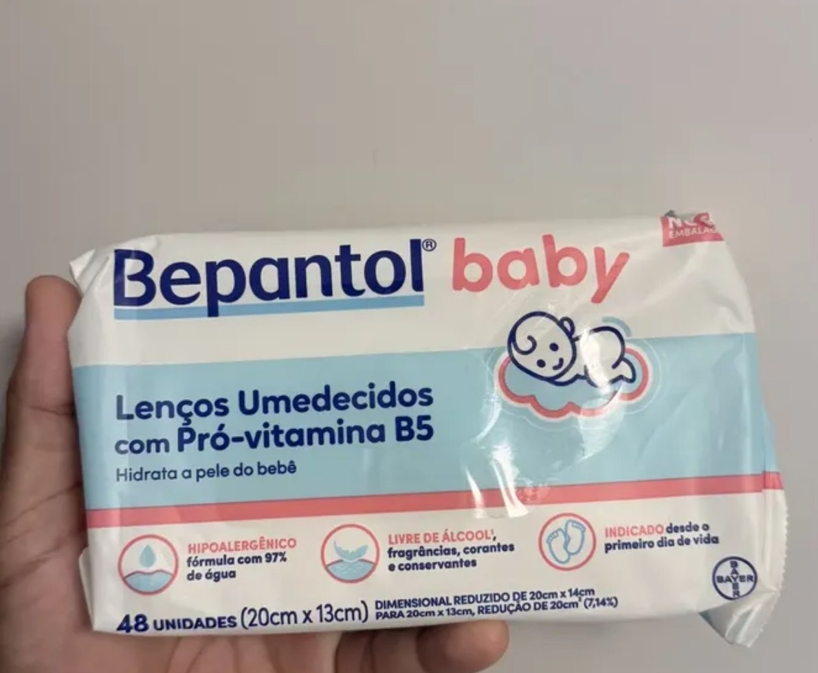 Kit com 4 Lenços Umedecidos Hipoalergênico 48un - Bepantol