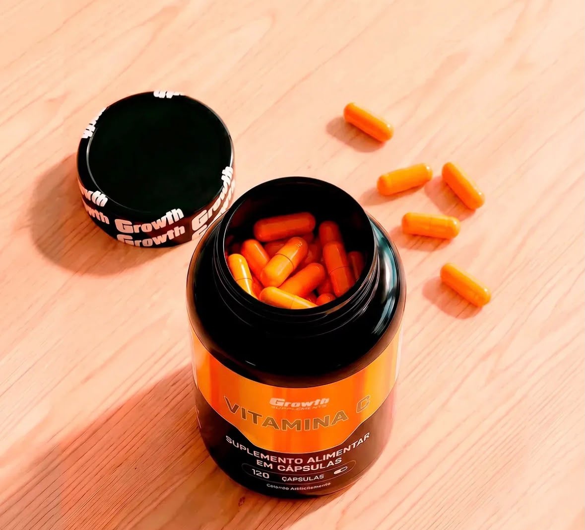 Vitamina C 120 Cápsulas Growth Supplements