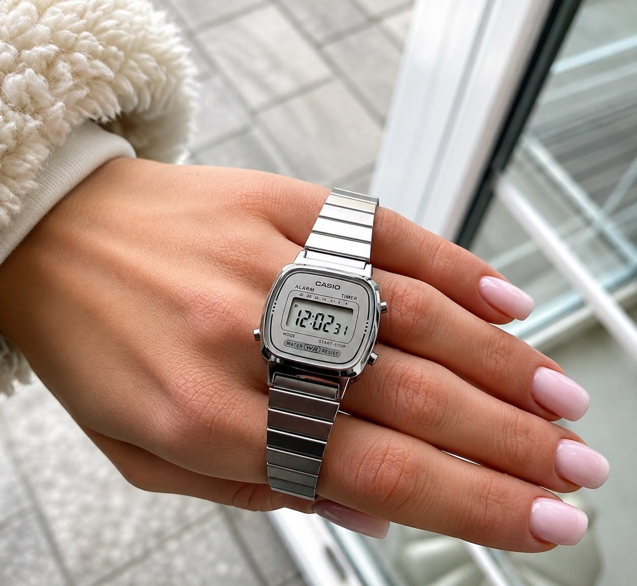 Relógio Casio Feminino Vintage Digital Mini Retrô Prata