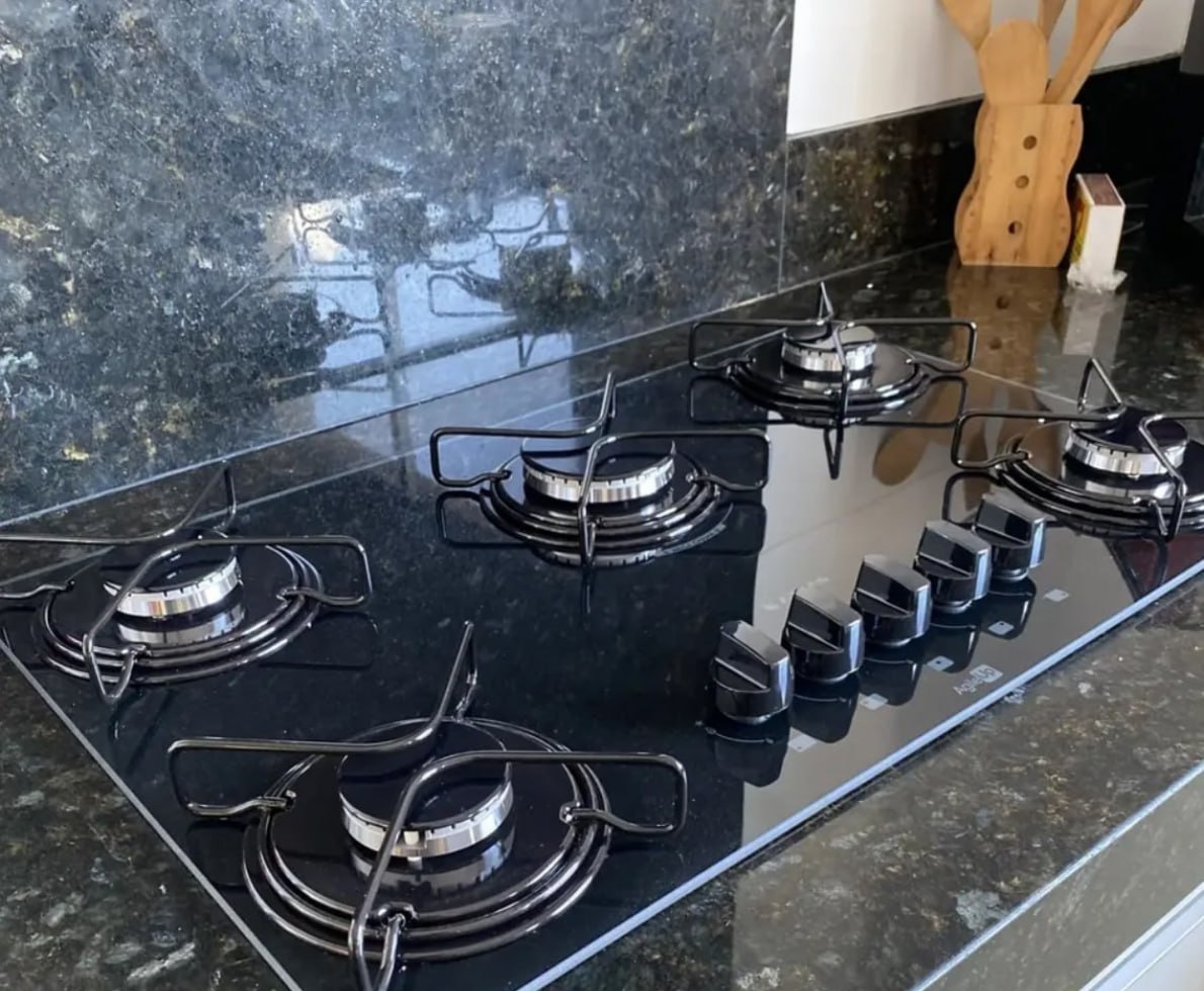 Cooktop 5 Bocas Mesa De Vidro Atlas Agile Up Bivolt