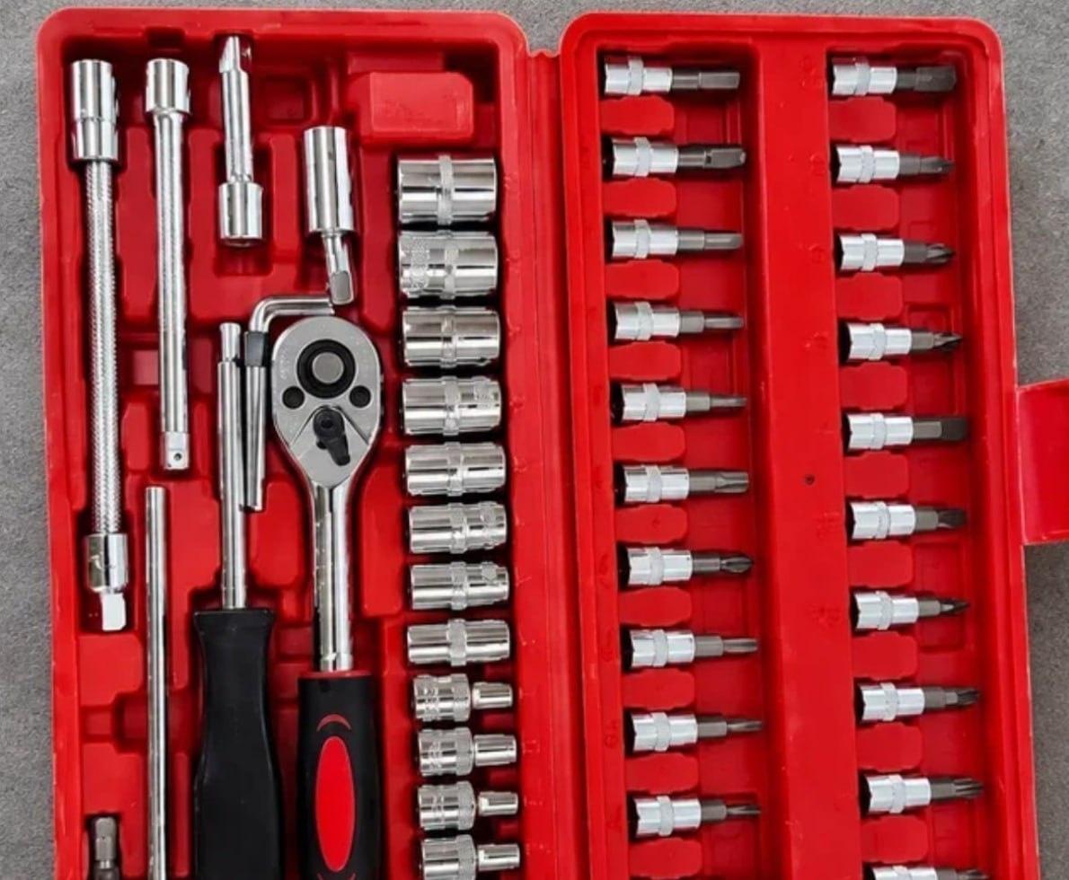 Kit Jogo De Ferramentas 46 Peças