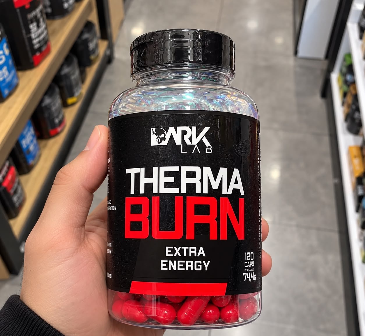 Termogênico Therma Burn 210mg de Cafeína 120 Cápsulas Dark Lab