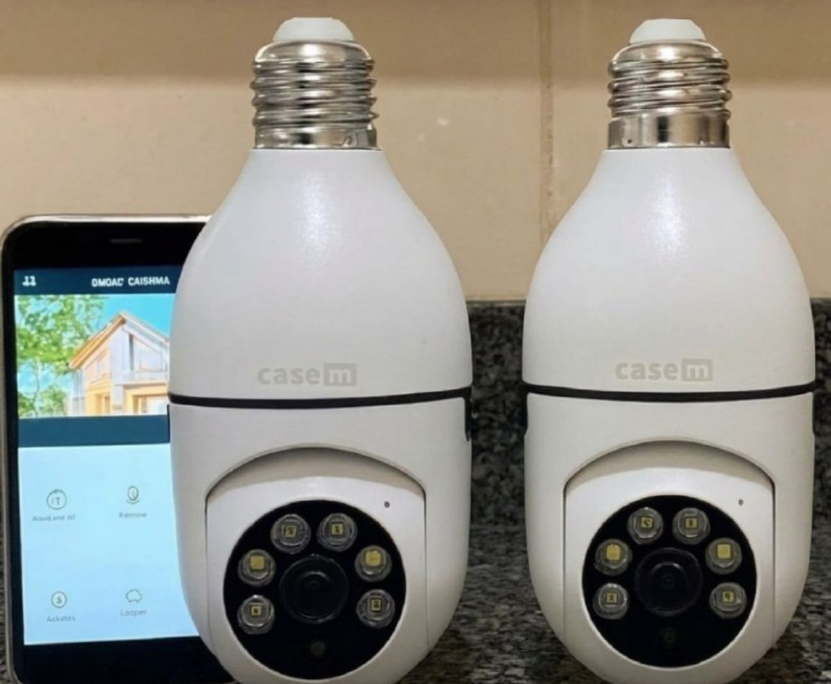 Kit 2 Câmeras Segurança 360º Jortan
