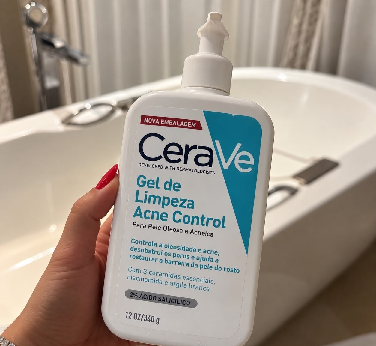 Gel de Limpeza Acne Control Para Pele Oleosa 340g Cerave