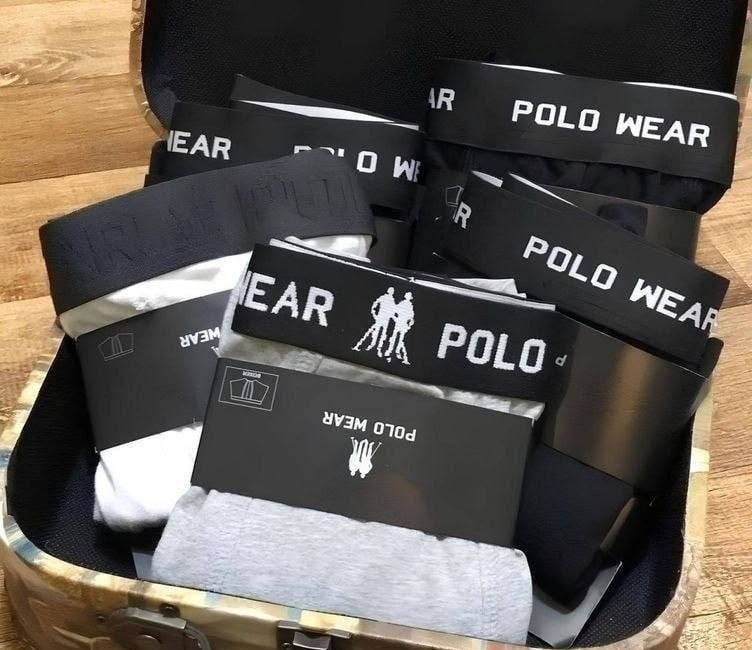 Kit 6 Cuecas Boxer Algodão Polo Wear