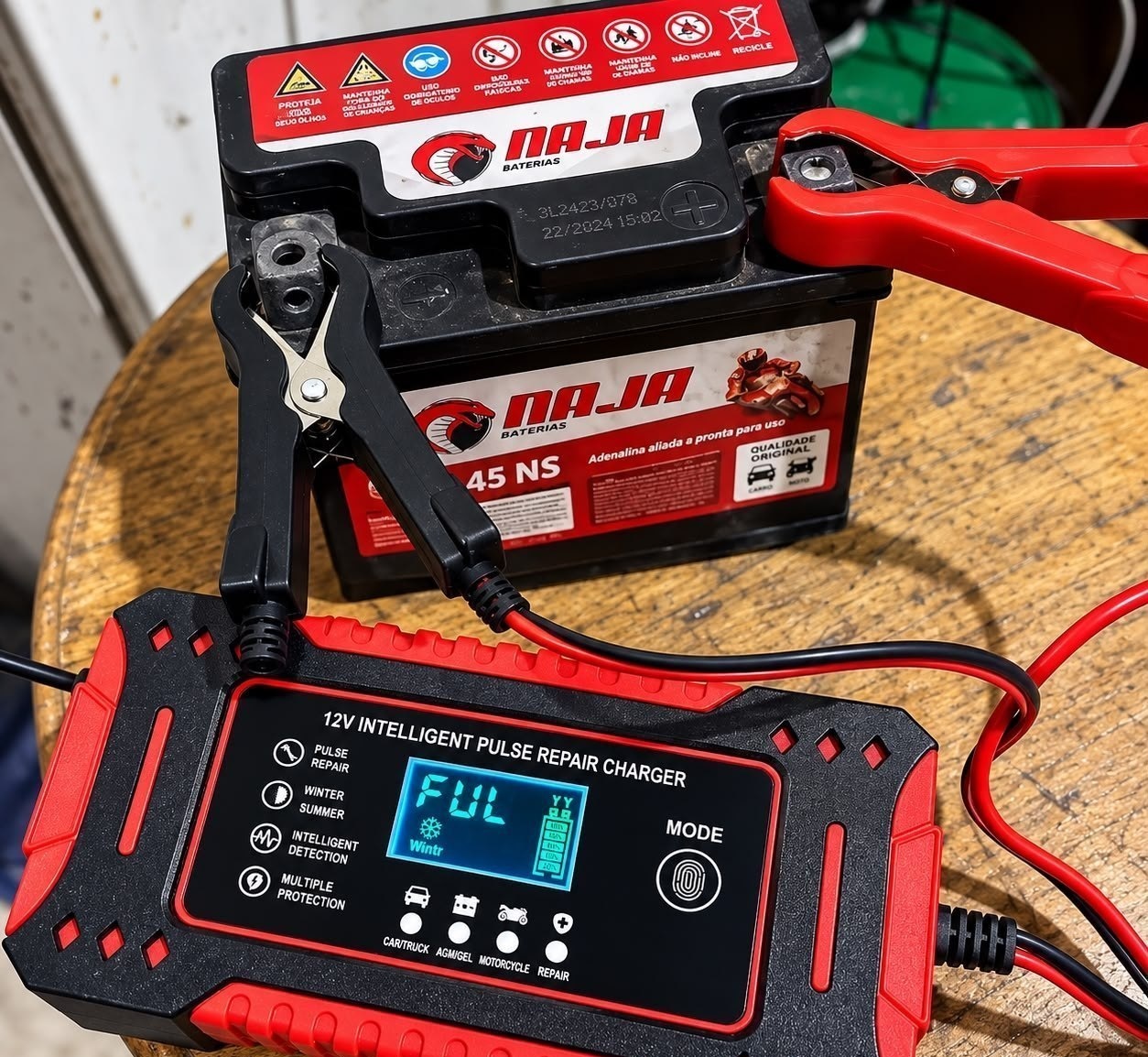 Carregador Bateria 12v Até 100 Amperes