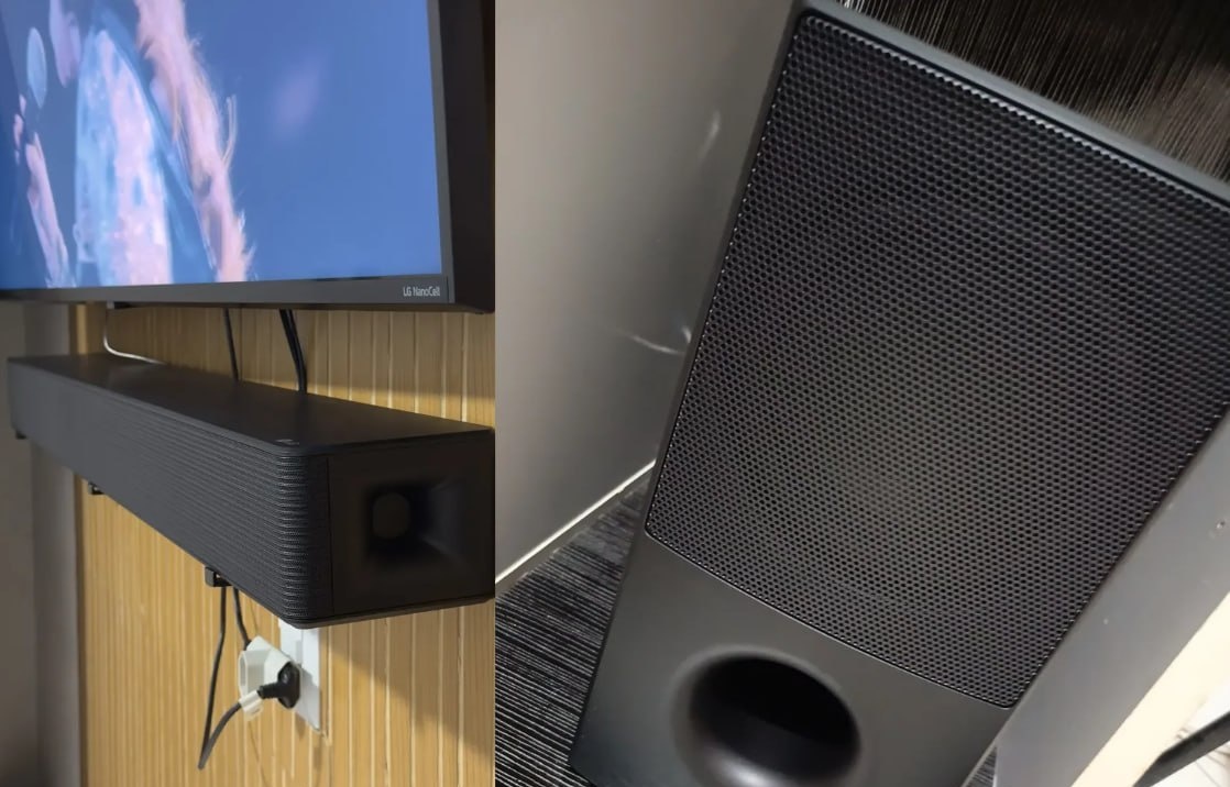 Soundbar LG 600W RMS 4.1 canais com AI Sound Pro e WOW Interface