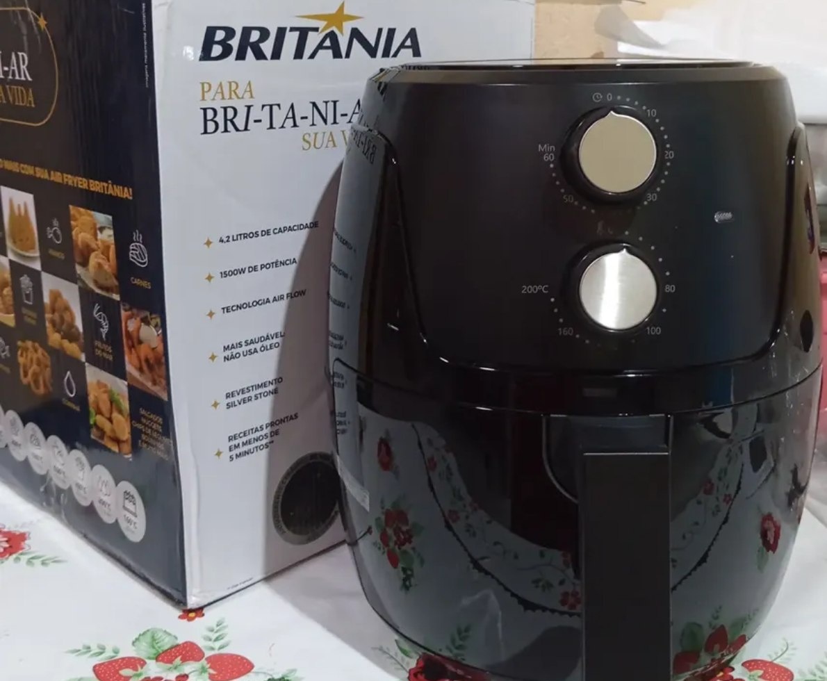 Air Fryer Britânia 4,2L Silverstone 1500W 127V