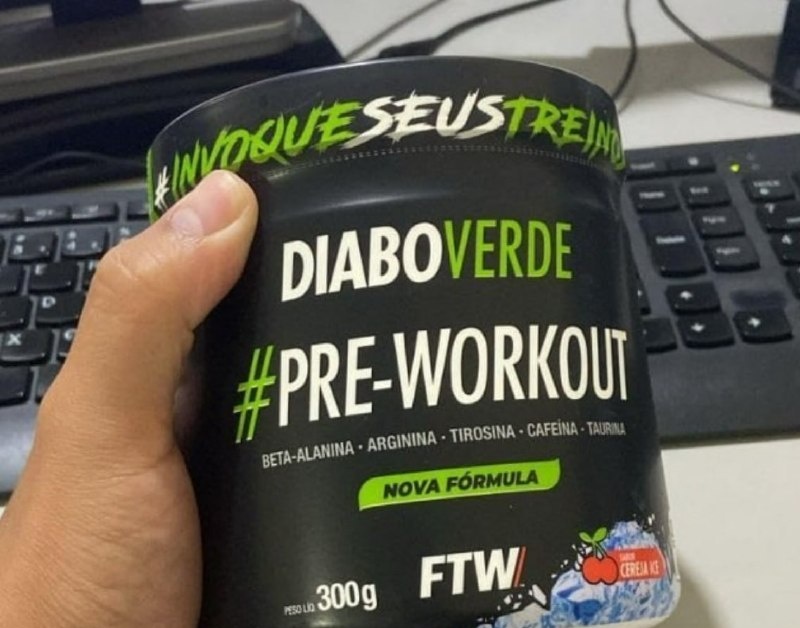 FTW Pré-Treino Diabo Verde 300g - Cereja Ice