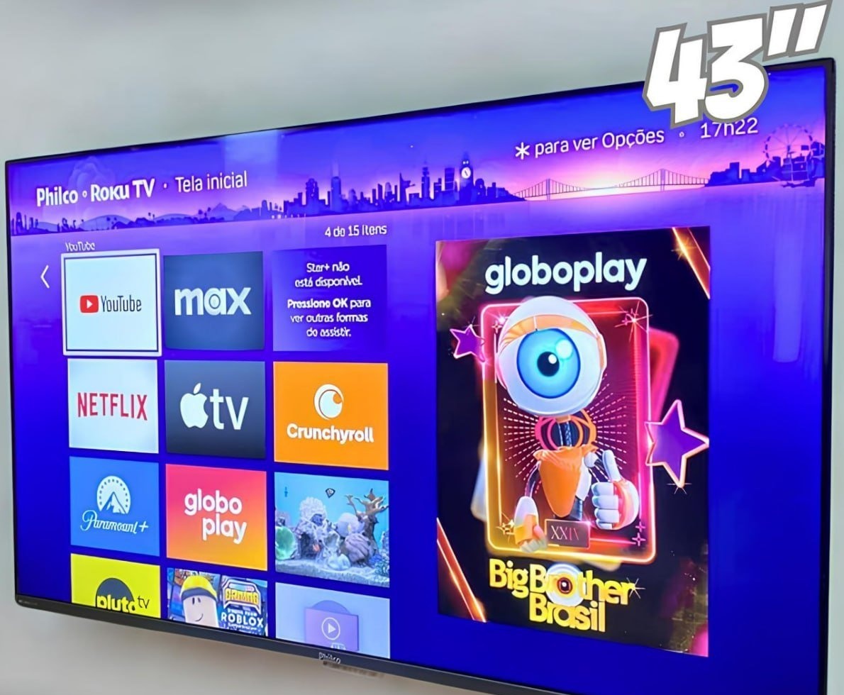 Smart TV 43 Philco Roku TV