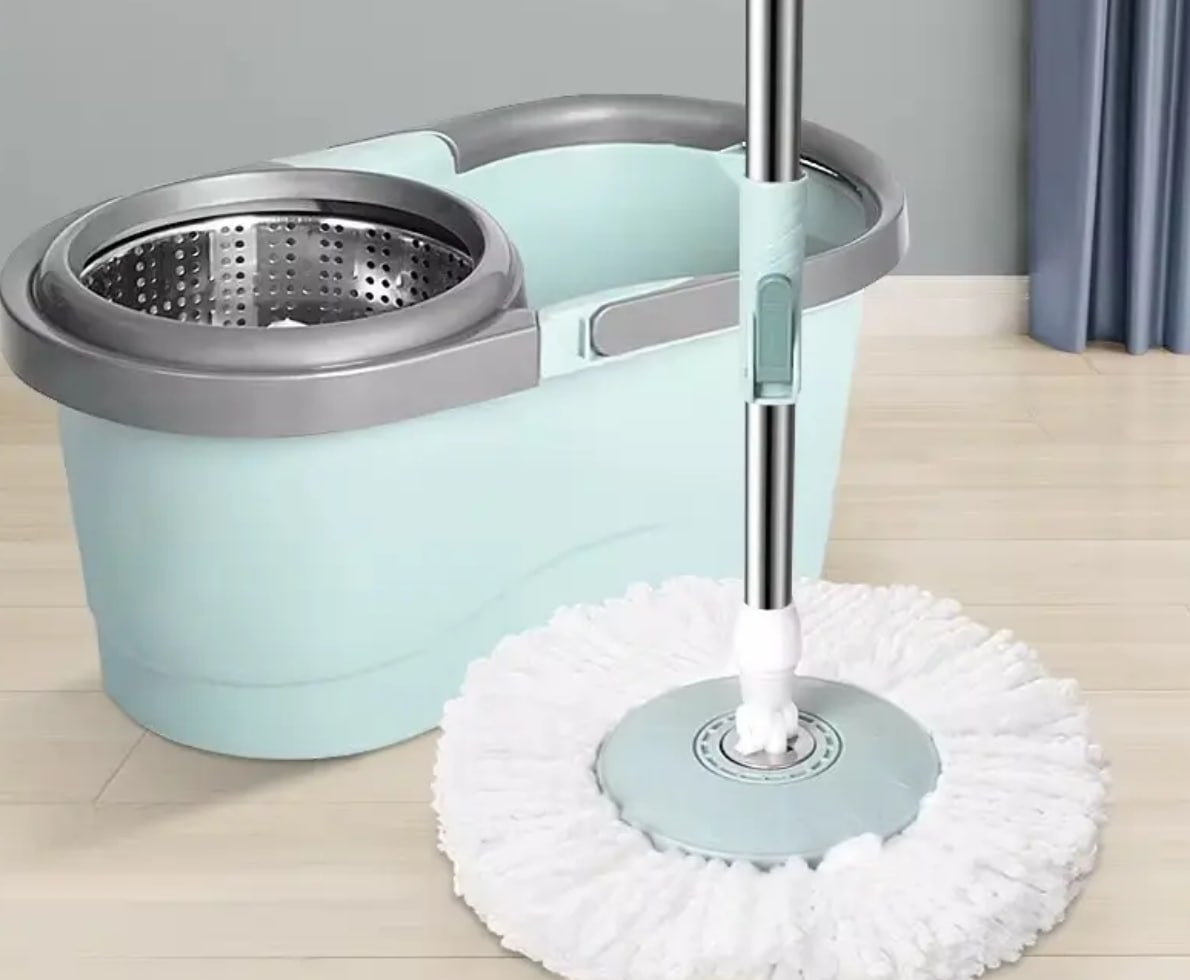 Mop 360º Giratório Cesto em Inox 13L