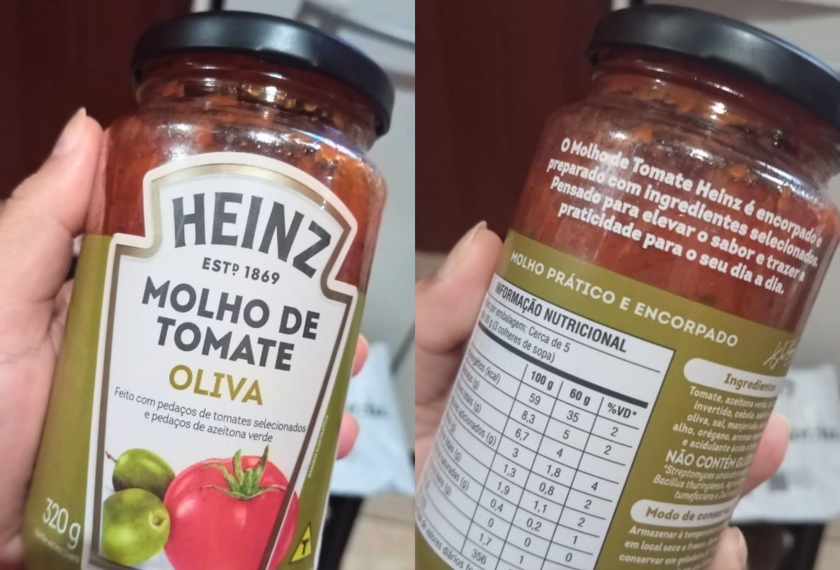 Heinz Molho de Tomate Rústico Oliva 320g