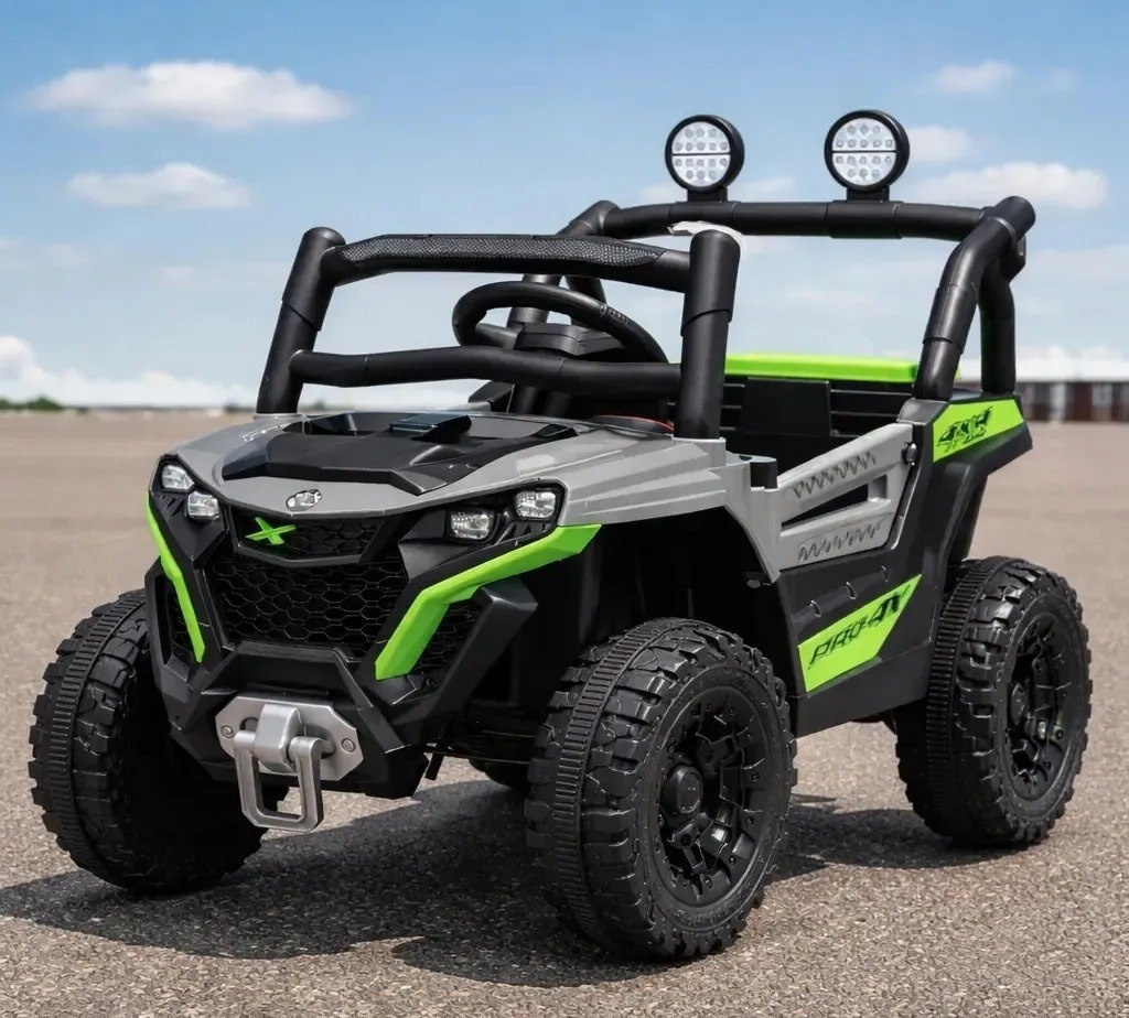Jipe Elétrico Infantil com Controle Remoto  Pedal e Sons