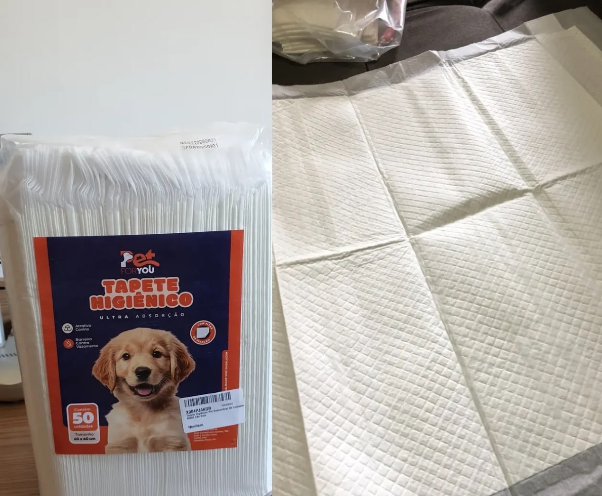 Tapete Higiênico Pet 50 Unidades Descartável