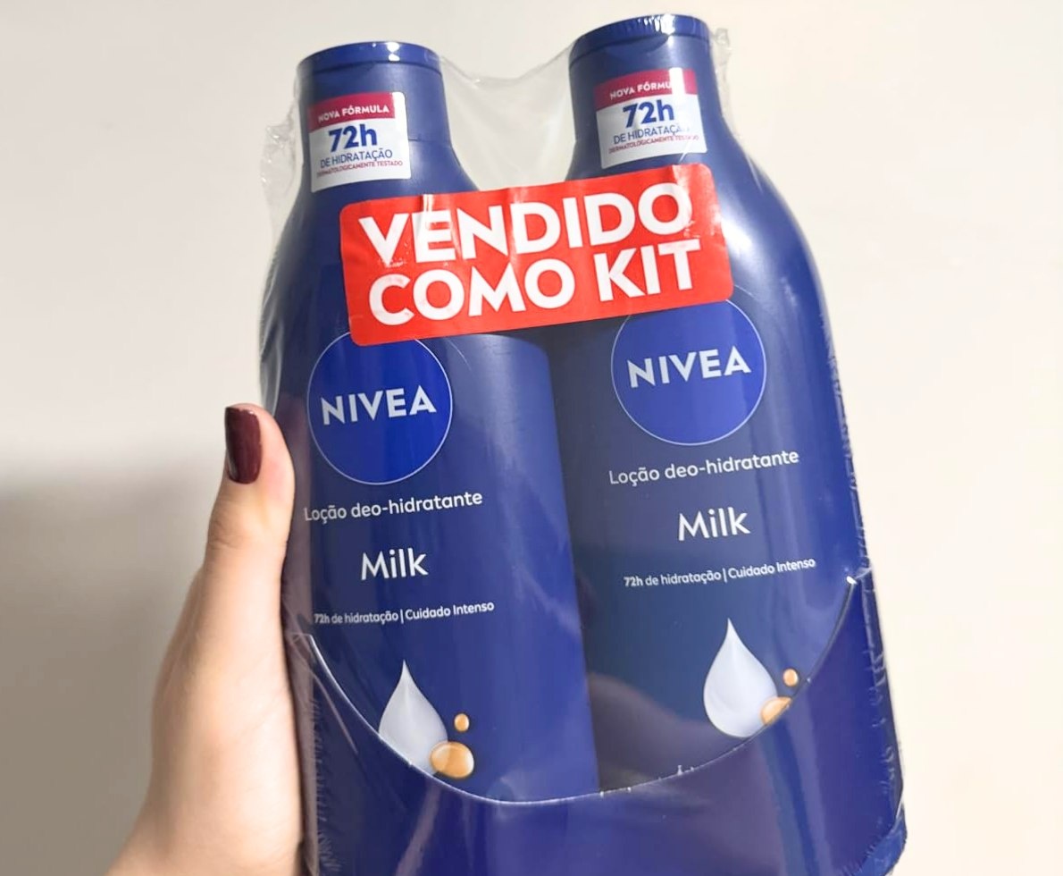 Kit Loção Hidratante Corporal Nivea Milk 400ml - 2 unidades