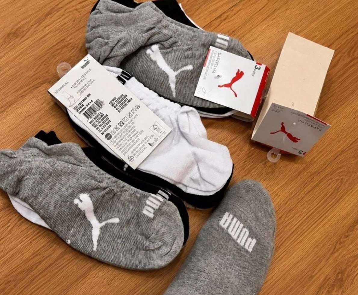 Kit com 9 Pares Meias Puma Sapatilha Invisível