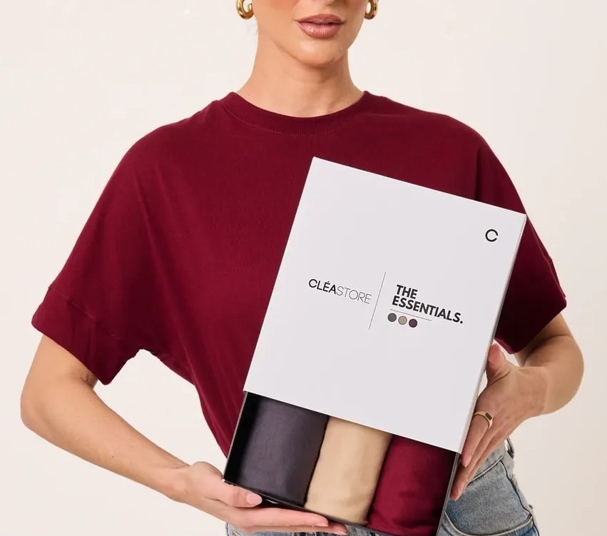 Kit com 3 T-shirts Oversized Intense Cléa Store