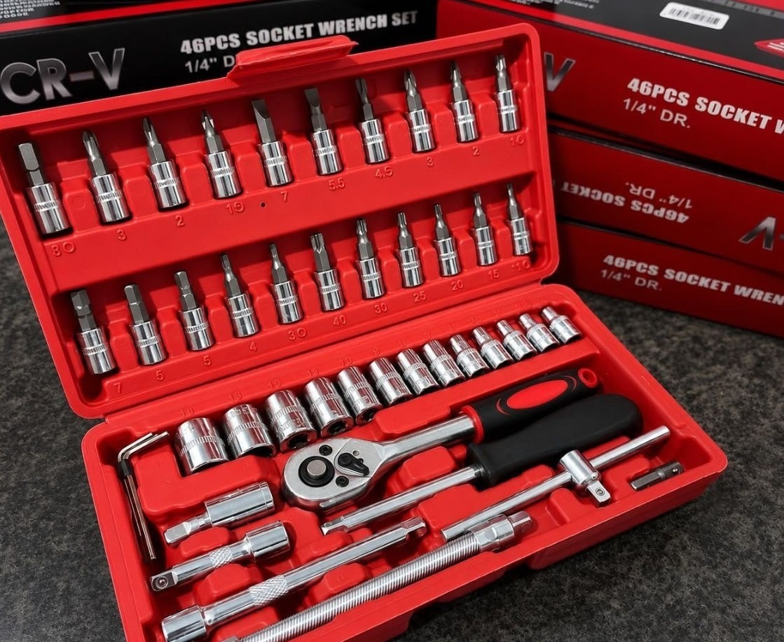 Kit Jogo De Ferramentas 46 Peças