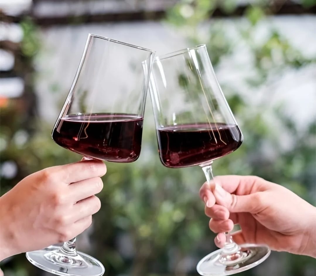 6 Taças Cristal Vinho 460ml Linha Xtra Titanio