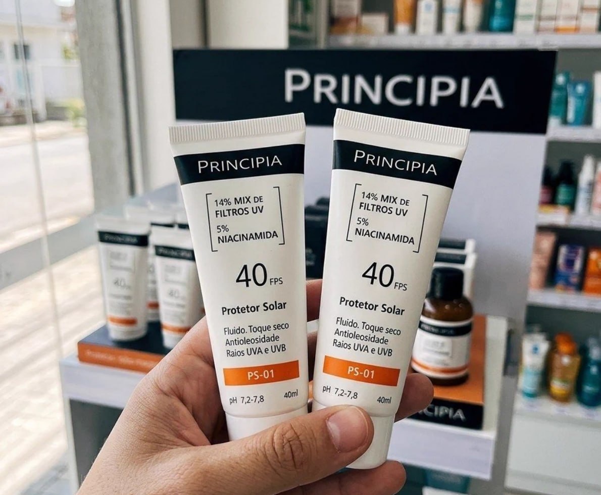 Kit C 2 Protetor Solar Facial Ps-01 Fps40 Principia