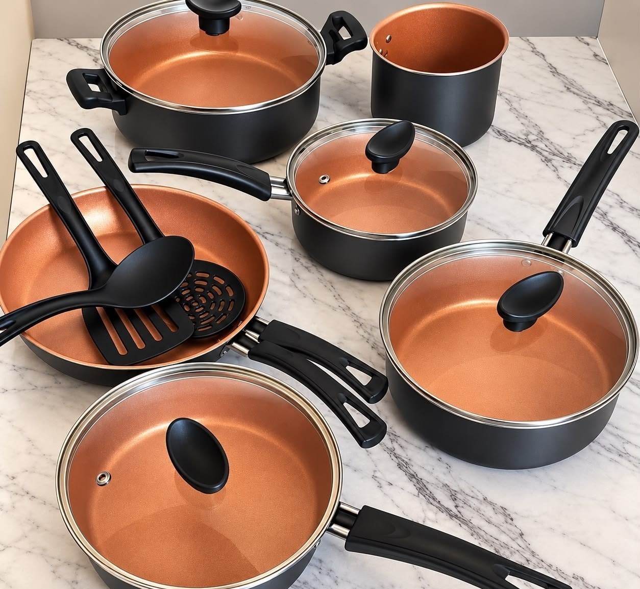 Jogo de Panelas Brinox 10 Peças Ceramic Life