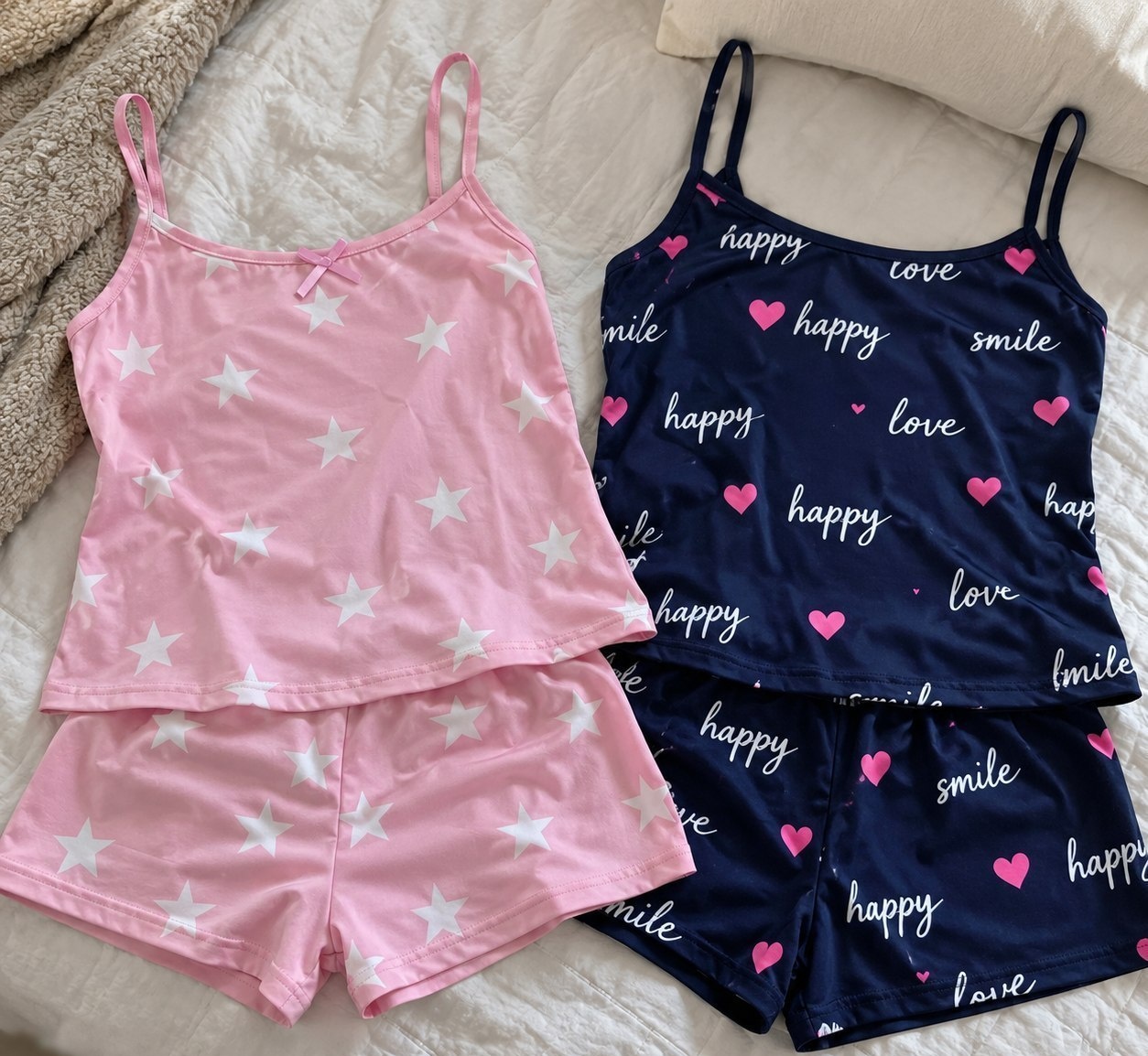 Kit 4 Pçs Baby Doll 2 shorts  2 Blusas