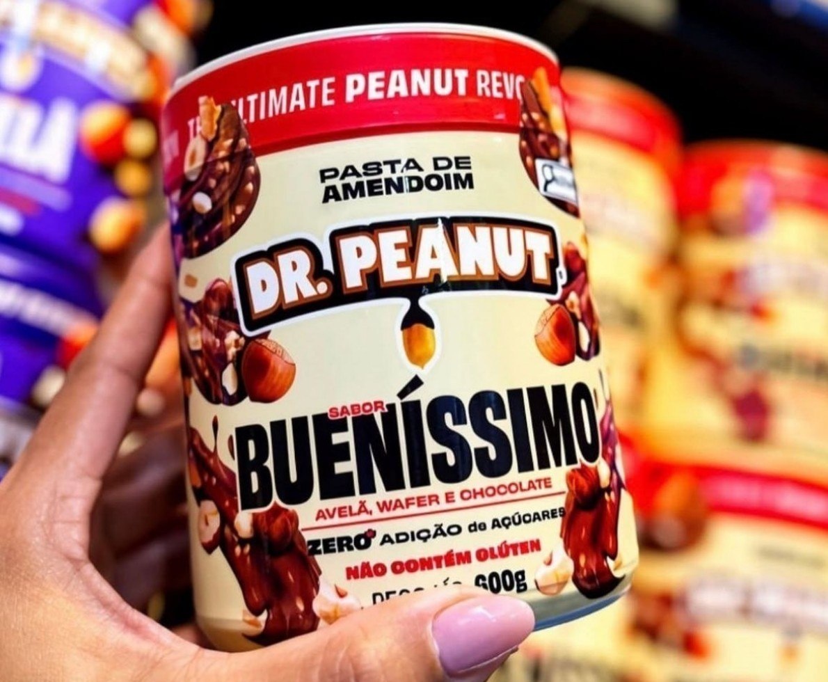 Pasta de Amendoim Dr. Peanut com Whey Protein 600g Bueníssimo