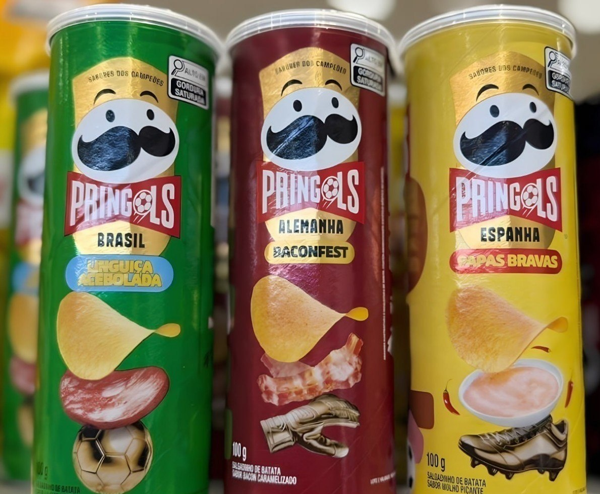 Batata Frita Pringles Tripack Especial Festa do Futebol