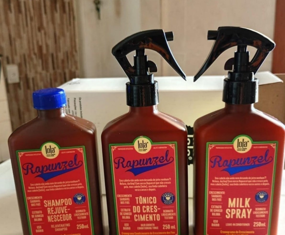 Kit Rapunzel Shampoo  Tônico  Milk Spray - Lola From Rio