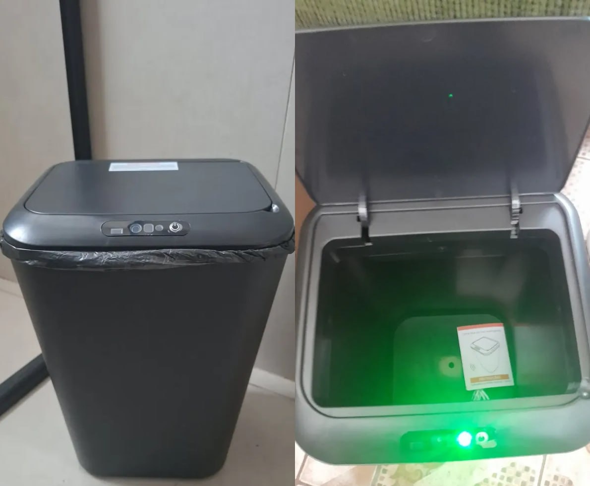 Lixeira 16L Inteligente Automática com Sensor