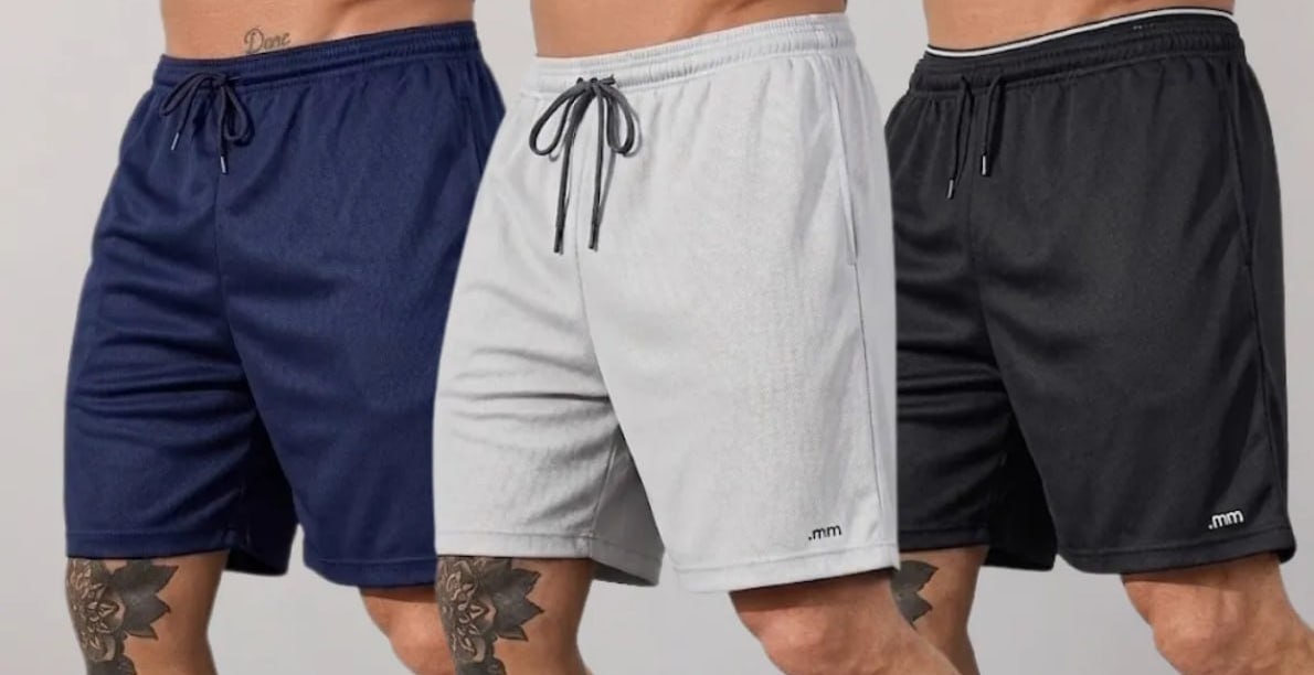 Kit 3 Short Bermuda Esporte