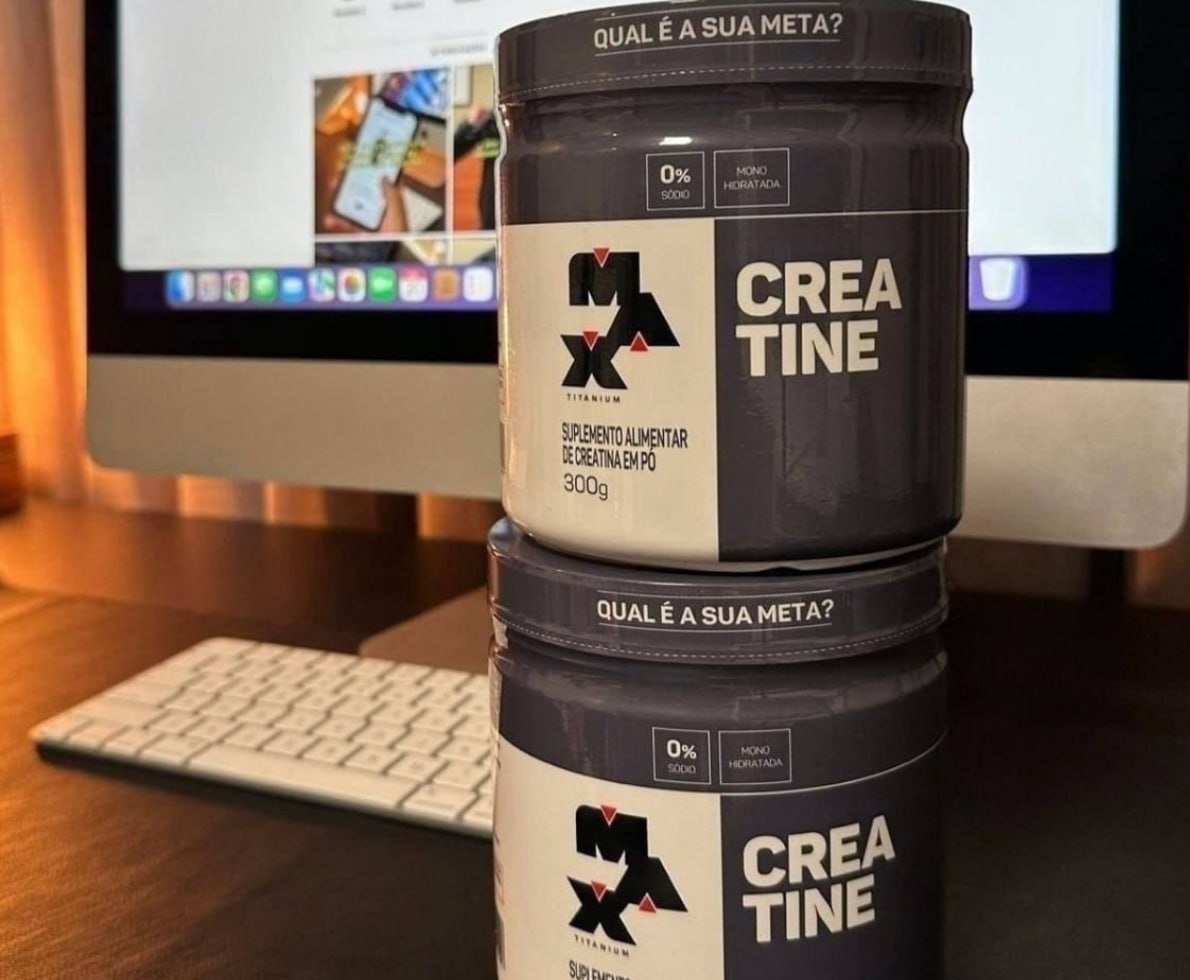 Kit 2 Unidades Creatina Max Titanium em Pó 300g