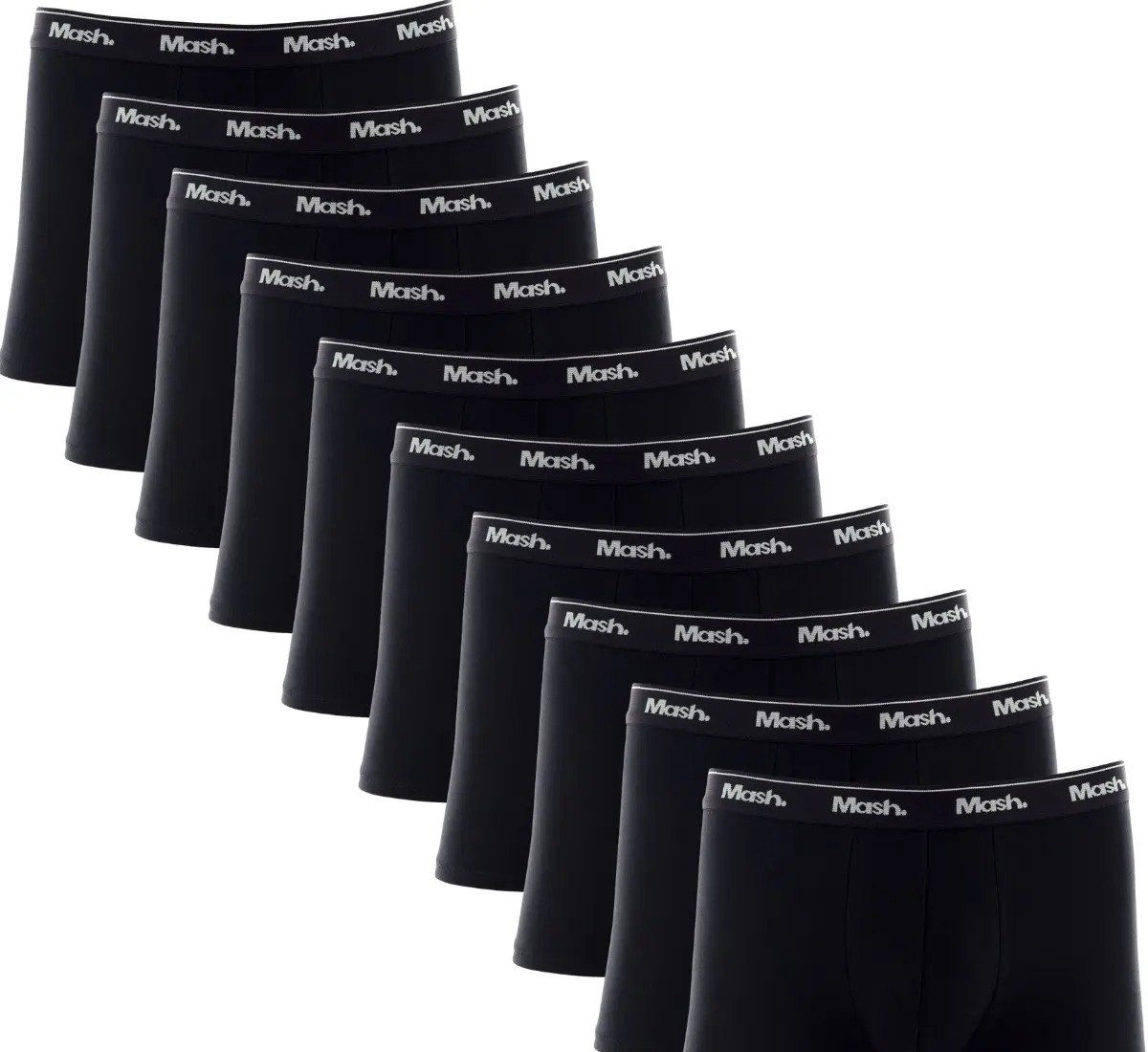 Kit Com 10 Cuecas Boxer Algodão Cotton Adulto Mash