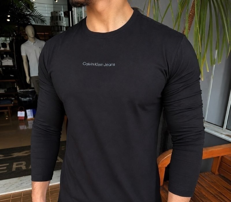 Camiseta Calvin Klein Manga Longa