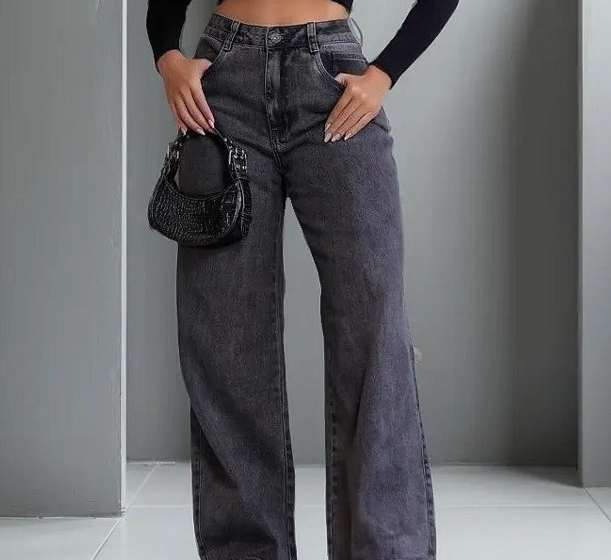 Calça Jeans Wide Leg