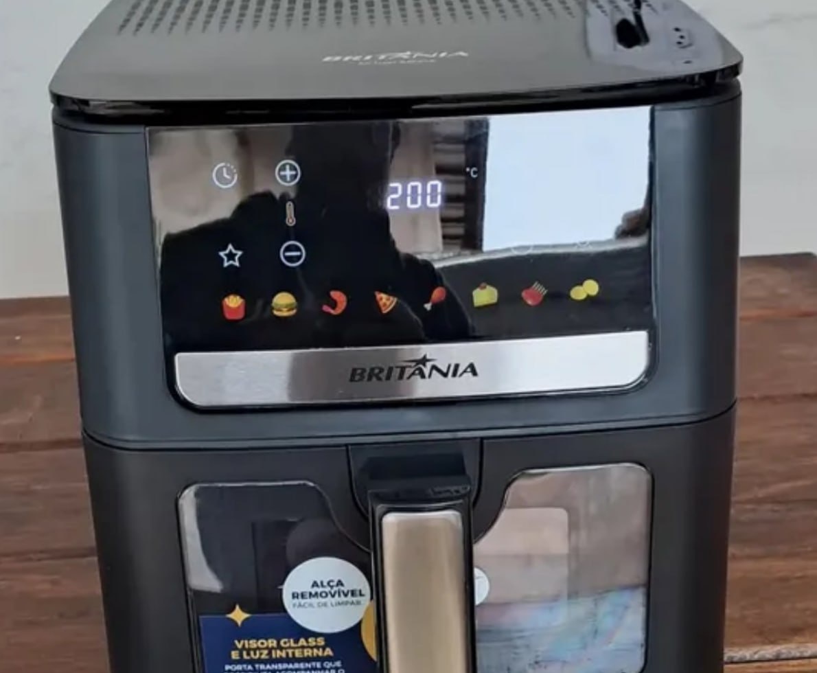 Air Fryer Britânia 6,5L 1700W Redstone