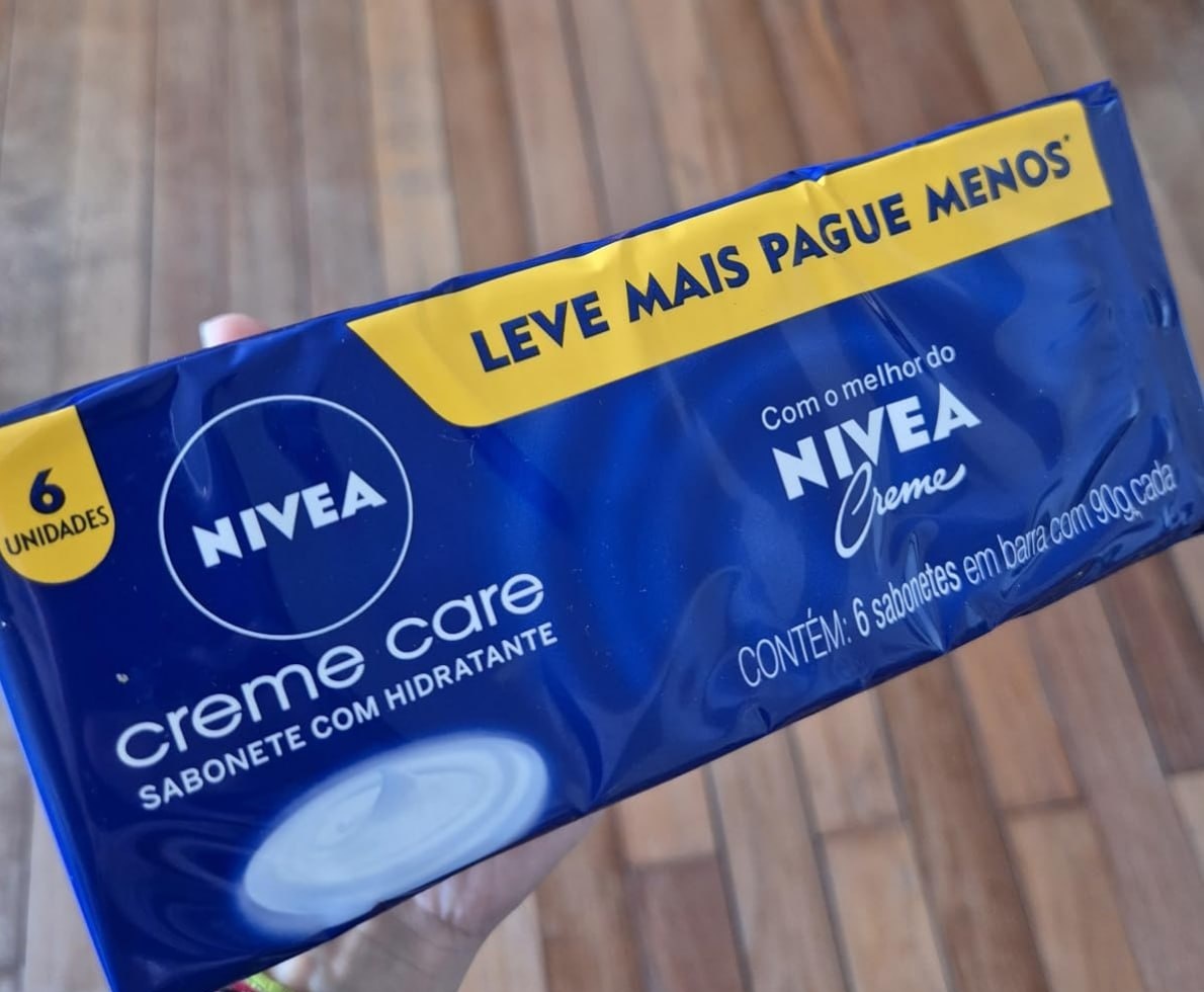 NIVEA Sabonete em Barra Creme Care 6 un. 90g