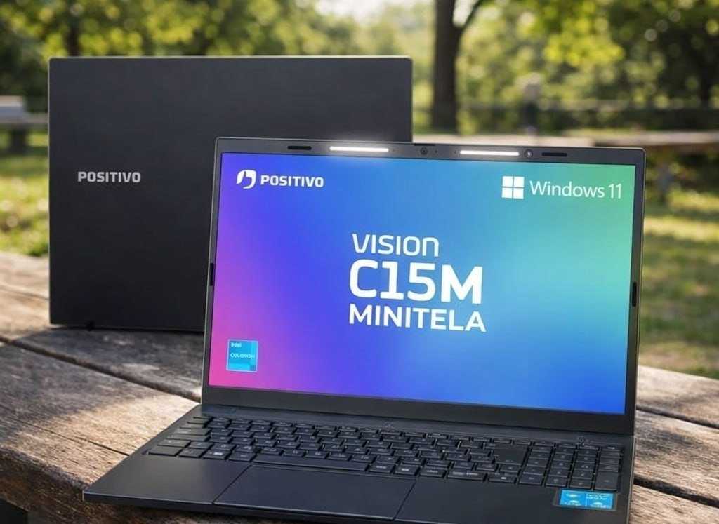 Notebook Positivo Vision C15M Minitela Celeron, 8GB 128GB eMMC