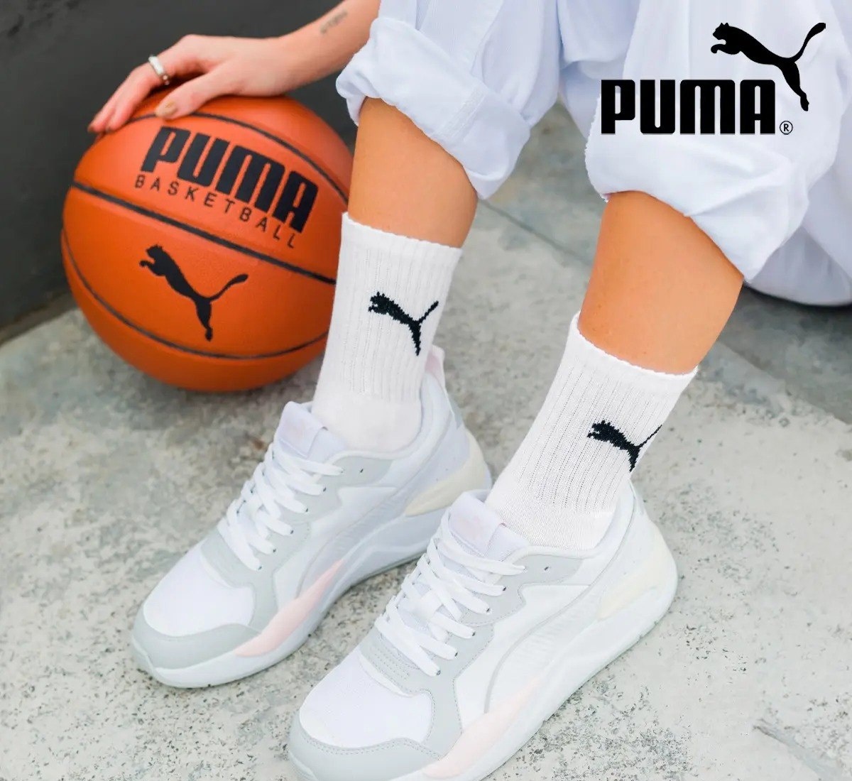 Kit 6 Pares Meias Puma Cano Médio Alto Atoalhada Original