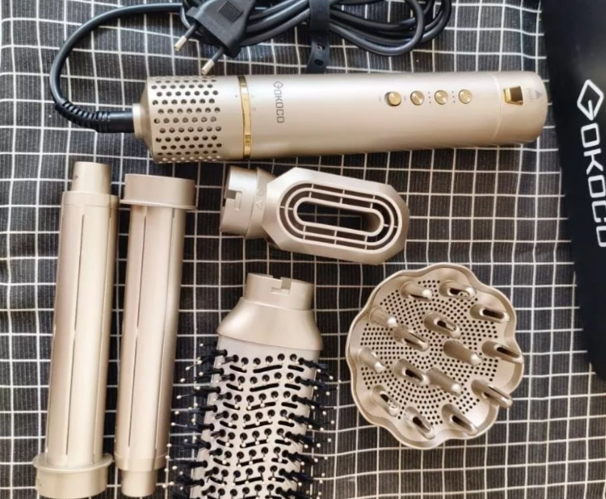GOKOCO Escova Secadora 5 Em 1 Dupla voltagem 110V-240V