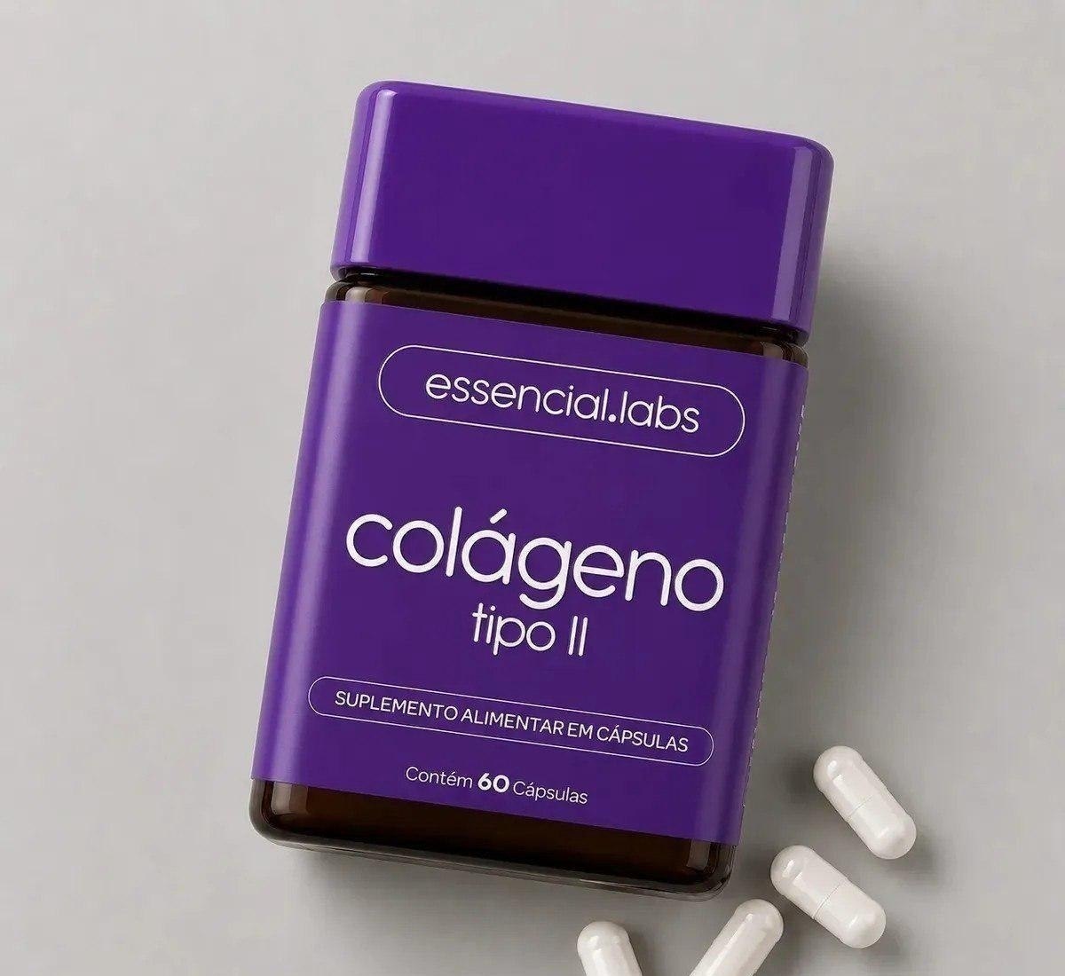 Colágeno Tipo 2 45mg 60 Caps Essencial Labs