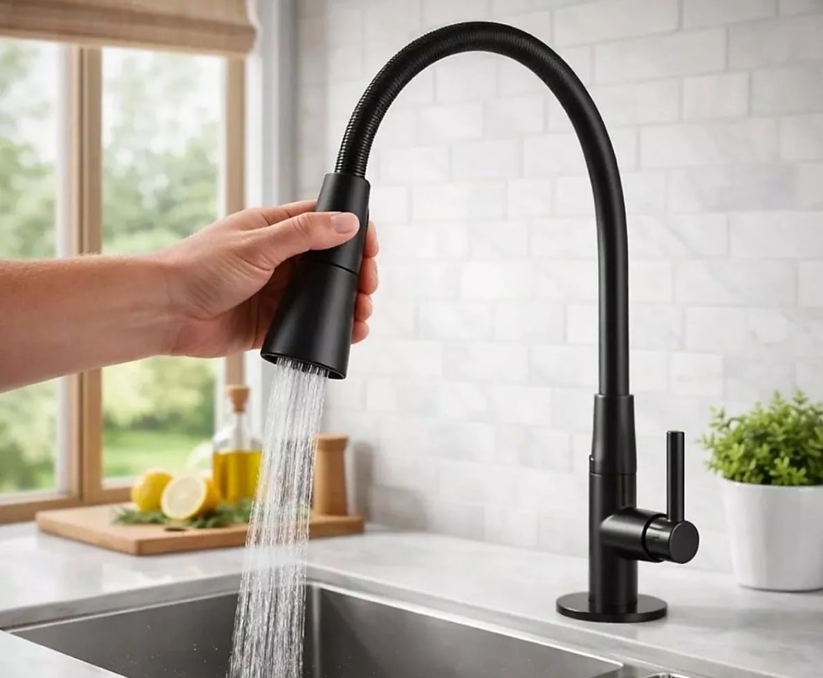 Torneira Bancada Cozinha Gourmet Flexível