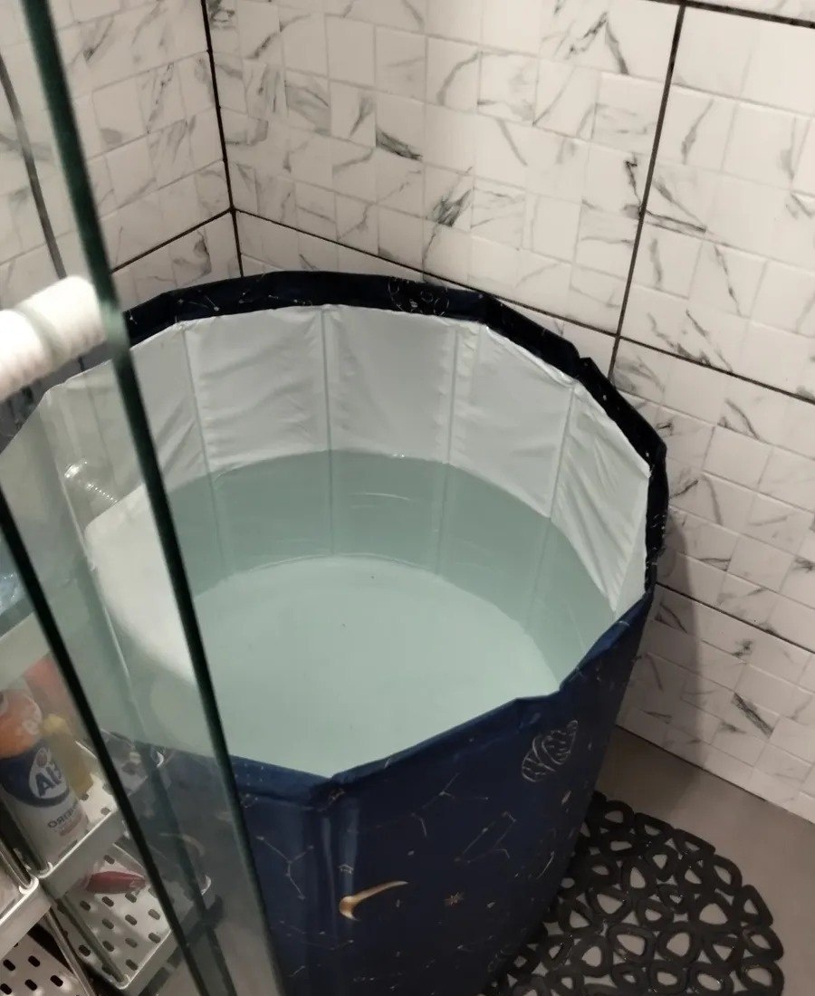 Banheira Dobrável 254L Spa Adulto  Ofurô ou Gelo