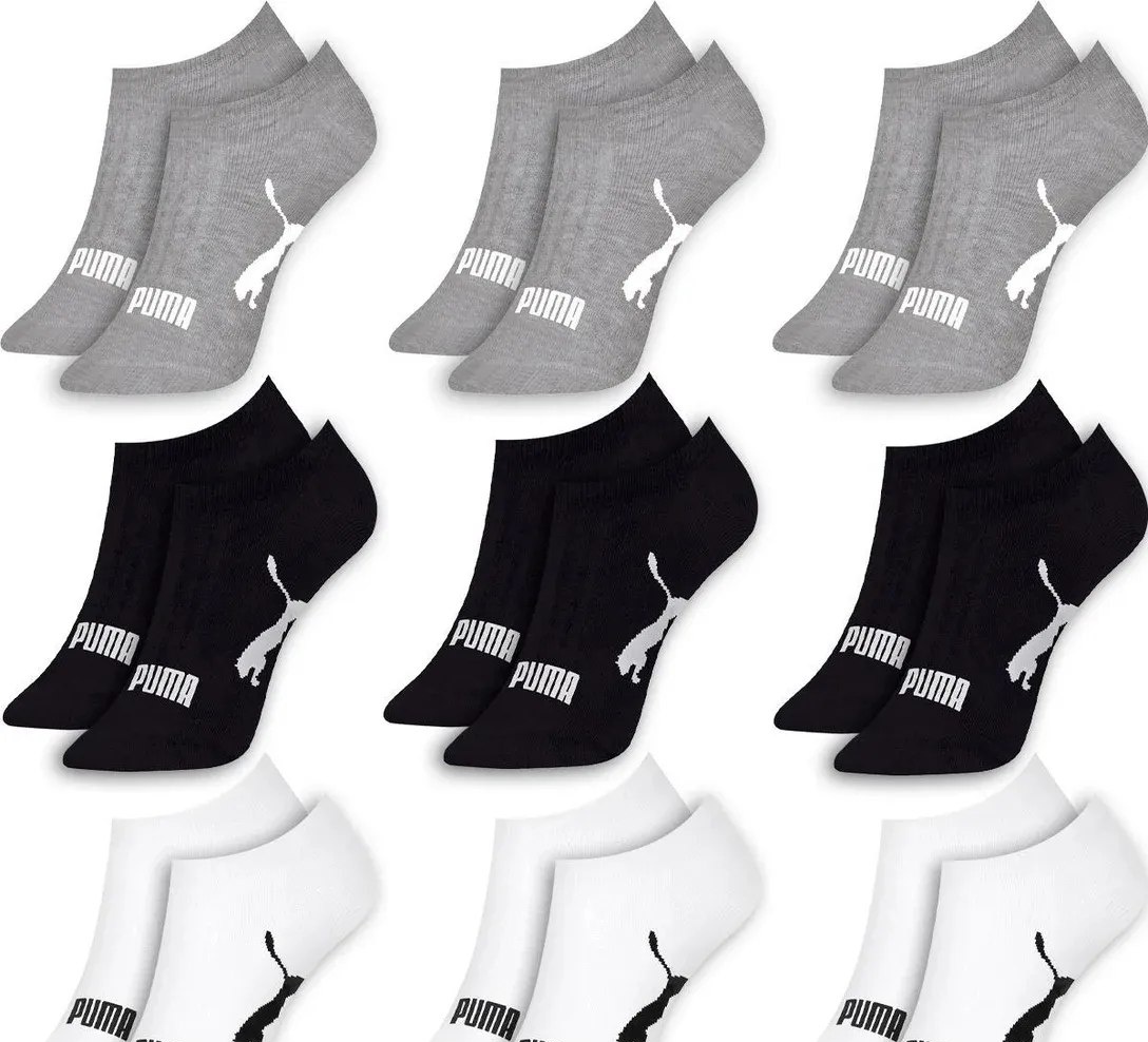 Kit 9 Pares Meias Puma Sapatilha Soquete Invisível Original